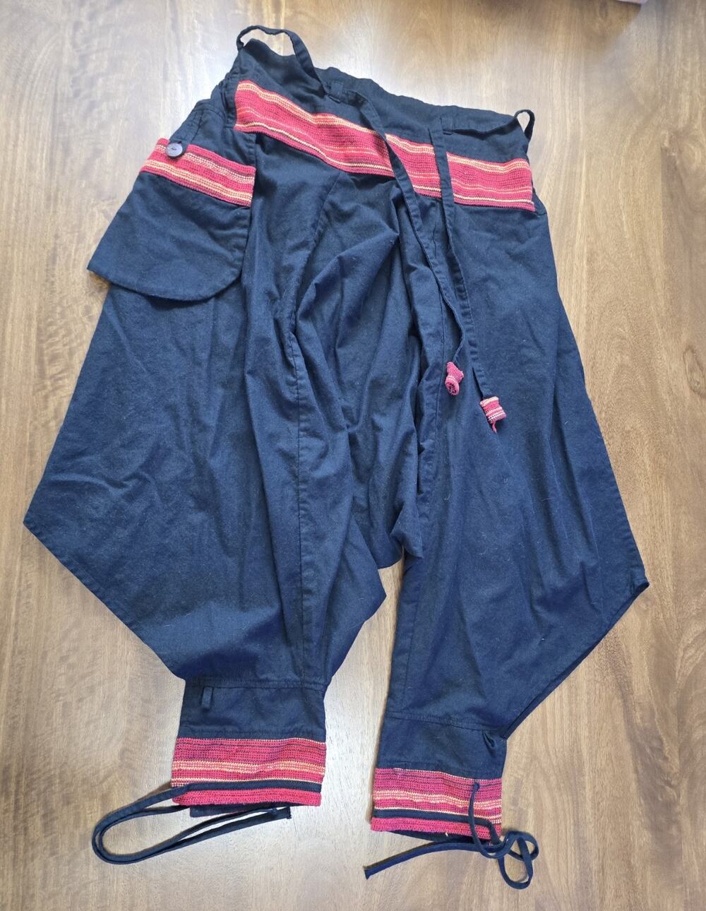 Siamrose Japanese Style Samurai Harem Pants Men Women Yoga Ninja Pants Handmade